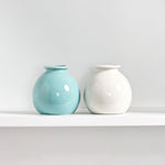 Ceramic White Mini Flower Vase