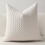 Cozy Woven Textured Pillow Cover