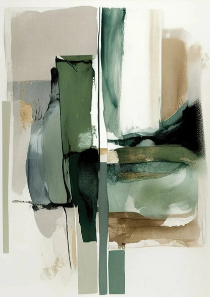 Nordic Minimalist Abstract Paint Style Wall Print
