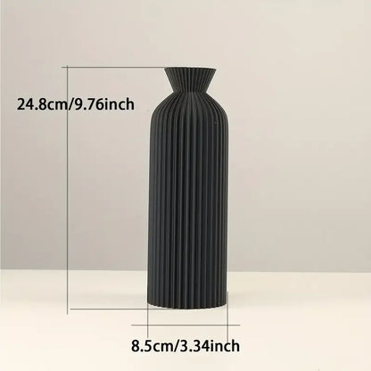 Minimalist Striped Ceramic Flower Vase