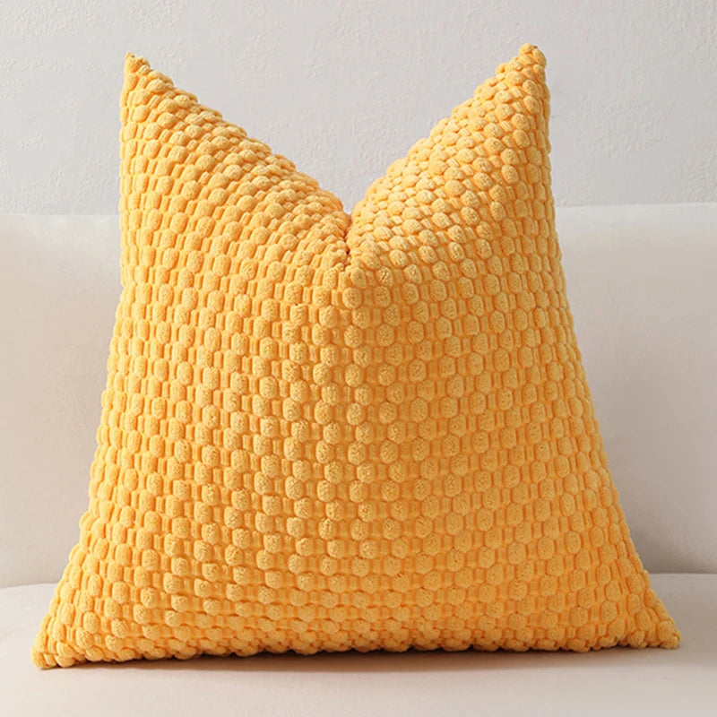 Cozy Woven Textured Pillow Cover