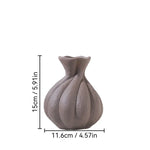 Nordic Mush Form Ceramic Flower Vases