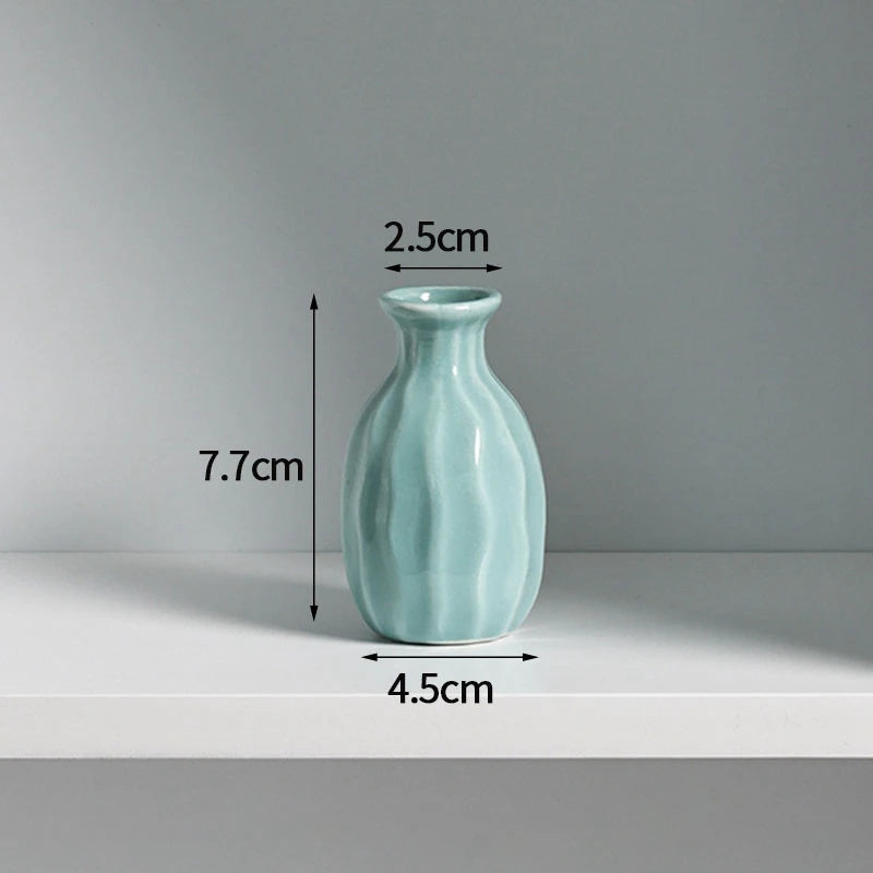 Ceramic White Mini Flower Vase