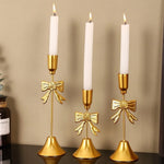 Bowknot Gold Electroplated Candle Holder
