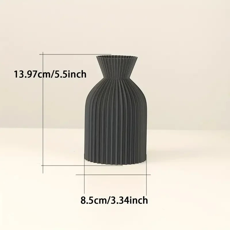 Minimalist Striped Ceramic Flower Vase