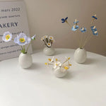 Ceramic White Mini Flower Vase