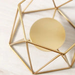 Geometric Iron Candle Holder