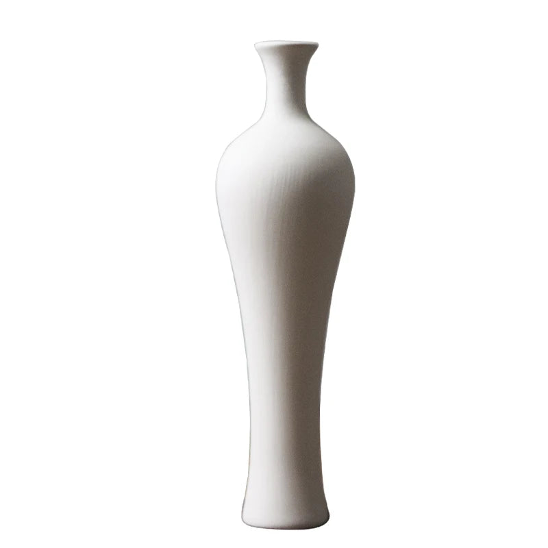 Nordic White Ceramic Pottery Vases