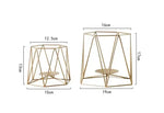 Geometric Iron Candle Holder