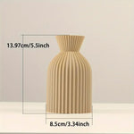 Minimalist Striped Ceramic Flower Vase