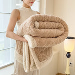Sherpa Fleece Pattern Throw Blanket