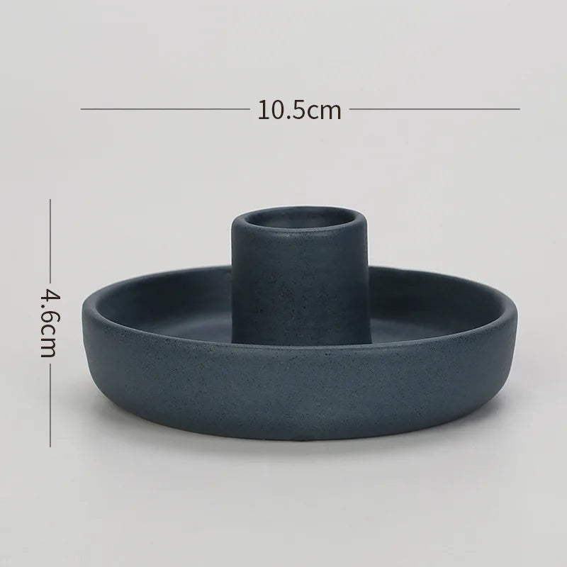 Modern Nordic Ceramic Taper Candle Holder