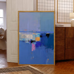 Modern Abstract Ocean Depth Paint Style Wall Print