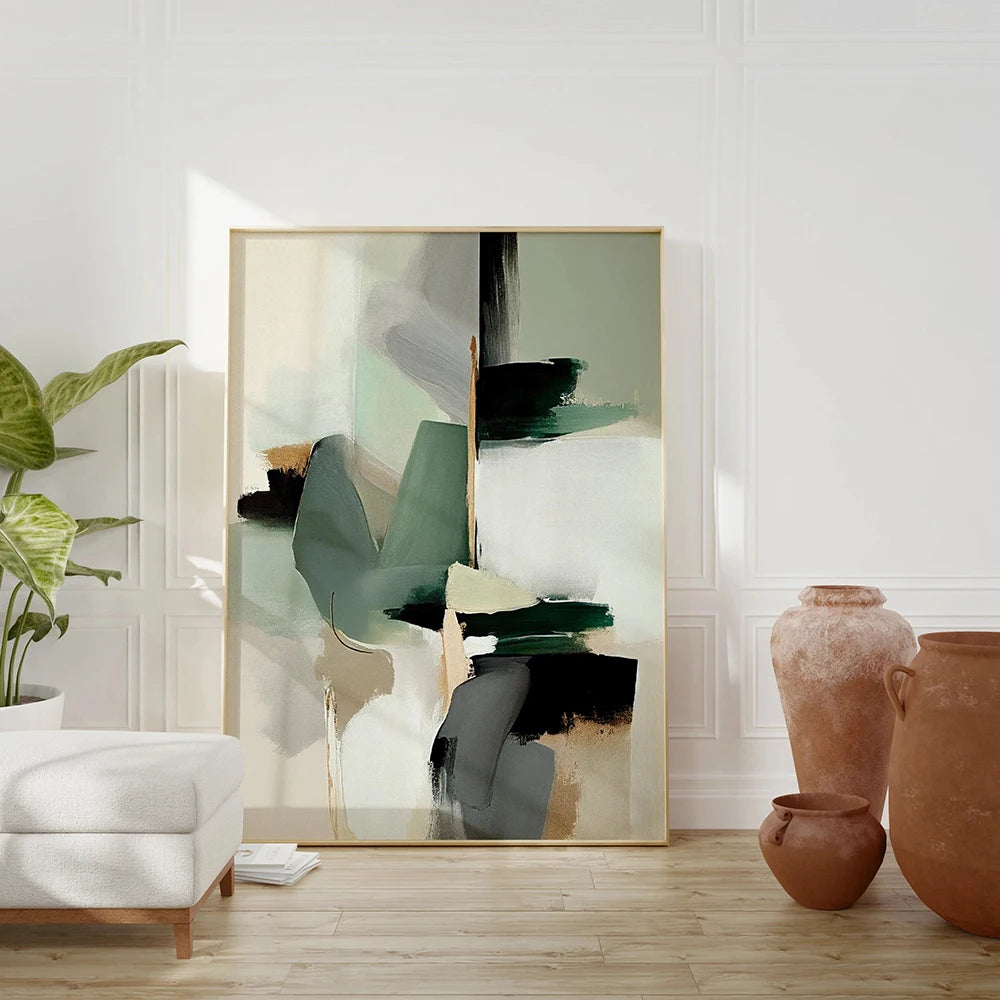 Nordic Minimalist Abstract Paint Style Wall Print