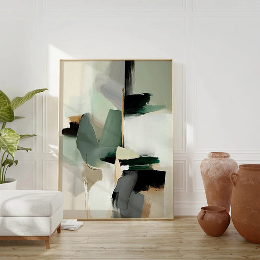 Nordic Minimalist Abstract Paint Style Wall Print