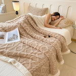 Sherpa Fleece Pattern Throw Blanket