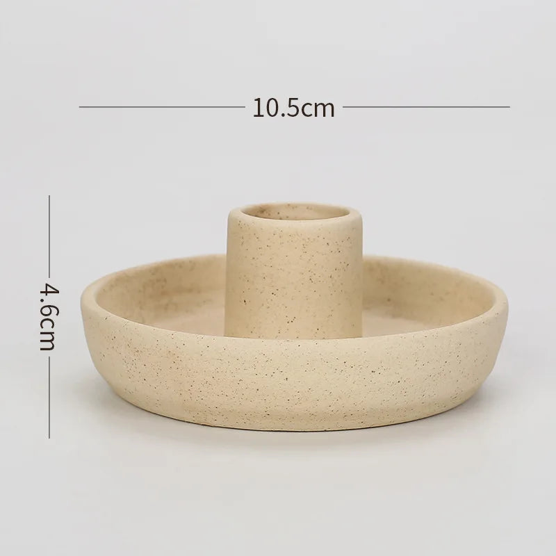 Modern Nordic Ceramic Taper Candle Holder