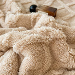 Sherpa Fleece Pattern Throw Blanket