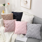 Plush Diamond Geometric Tufted Pillow Case