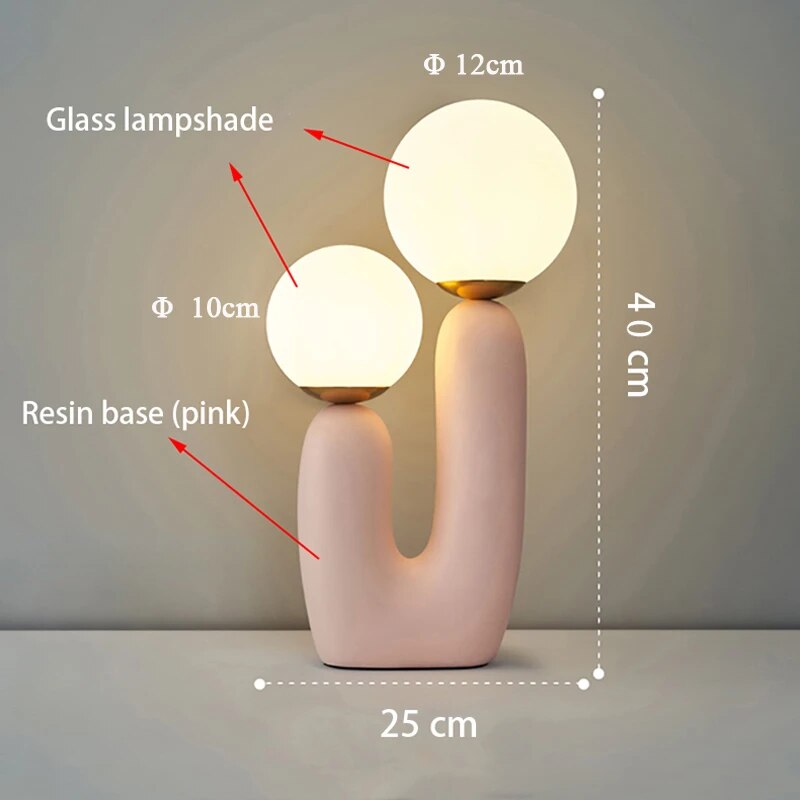 Nordic Modern Resin Table Lamp