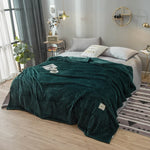 Velvet Striped Flannel Throw Blanket