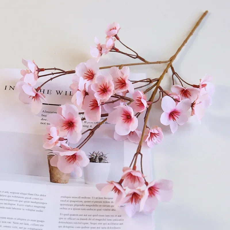 4Pcs Artificial Cherry Blossoms Flowers