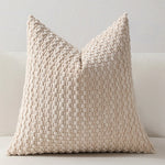 Cozy Woven Textured Pillow Cover