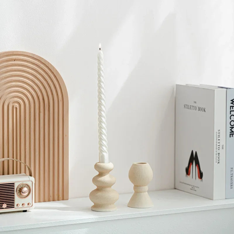 Modern Wooden Candle Holder