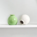Ceramic White Mini Flower Vase