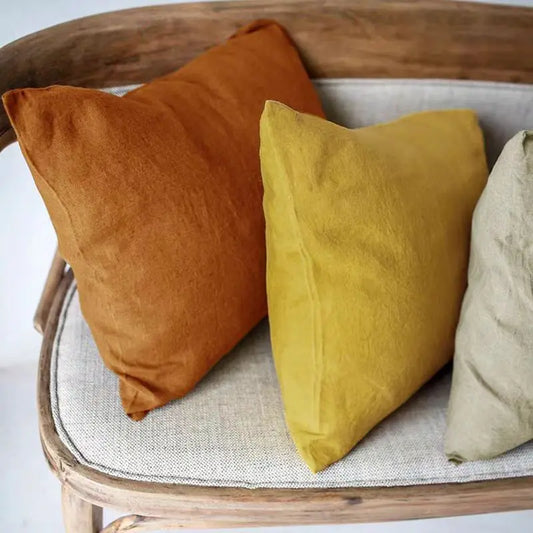 Pure Linen Colorful Pillowcase