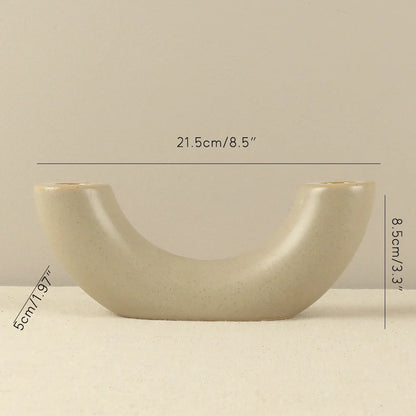 Ceramic Arch Candle Holder