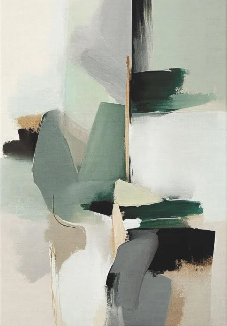 Nordic Minimalist Abstract Paint Style Wall Print