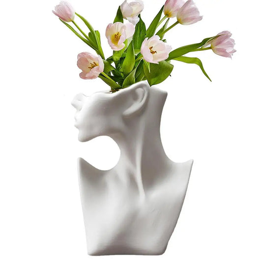 Posing Ceramic Woman Vase
