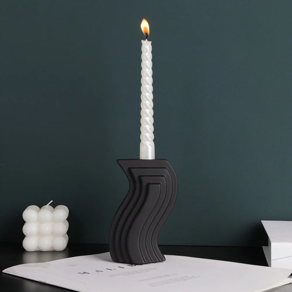 Euro Modern Style Ceramic Candle Holder
