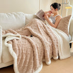 Sherpa Fleece Pattern Throw Blanket
