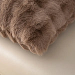 Bubble Faux Fur Velvet Plush Pillow