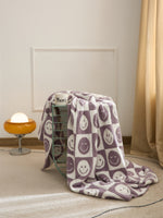 Smiley Patterned Throw Blanket