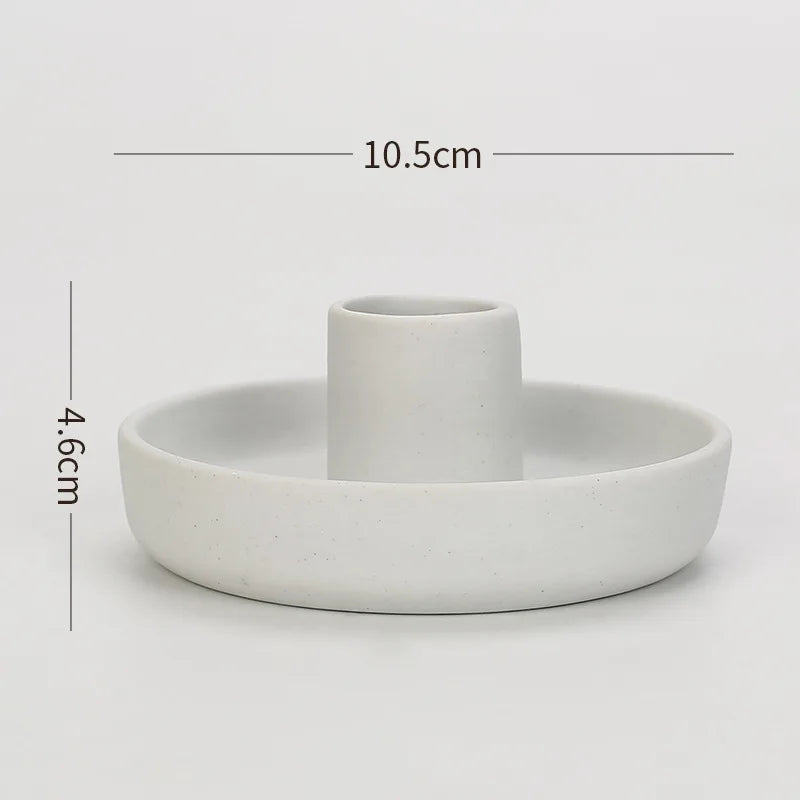 Modern Nordic Ceramic Taper Candle Holder