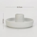 Modern Nordic Ceramic Taper Candle Holder