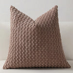 Cozy Woven Textured Pillow Cover