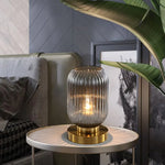 Nordic Style Gray Glass Table Lamp