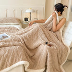 Sherpa Fleece Pattern Throw Blanket