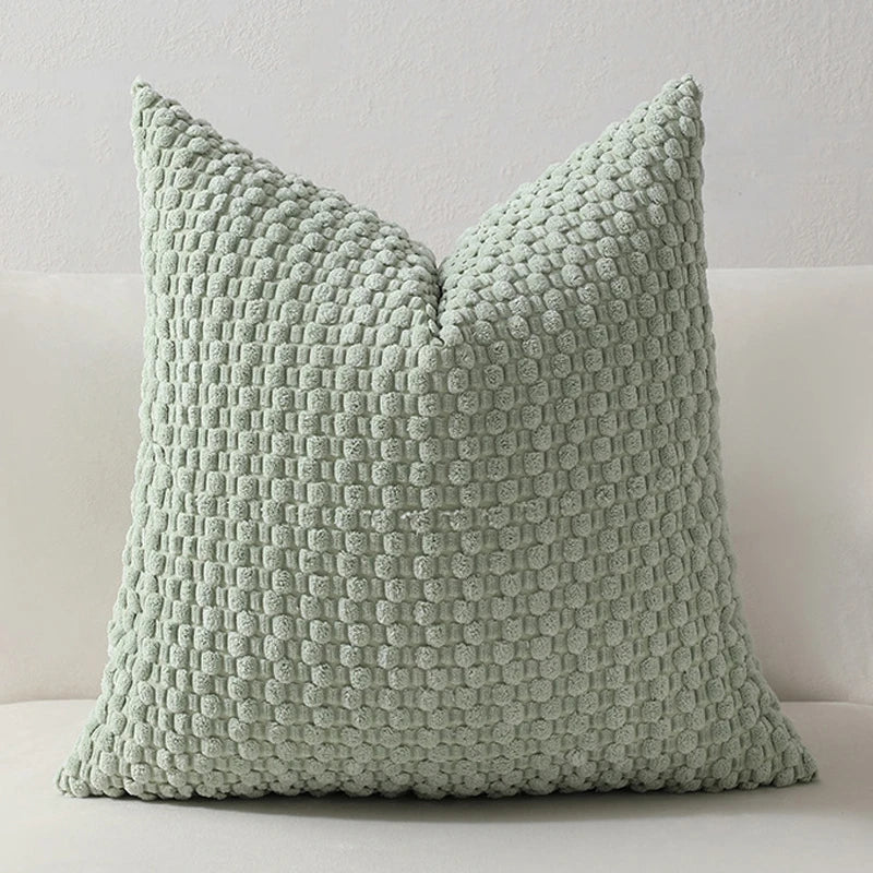 Cozy Woven Textured Pillow Cover