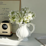 White Ceramic Pitcher Vase