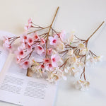 4Pcs Artificial Cherry Blossoms Flowers