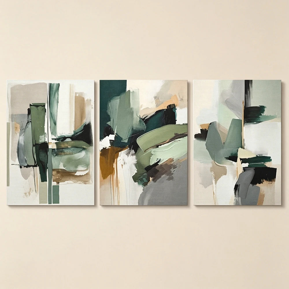 Nordic Minimalist Abstract Paint Style Wall Print