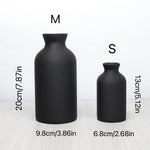 2pc Elegant Black/White Flower Vases