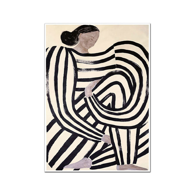 Abstract Womanly Lines Wall Print