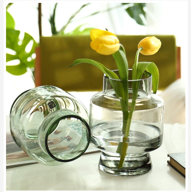 Glass Lantern Vase
