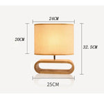 Nordic Wood Base Table Lamp